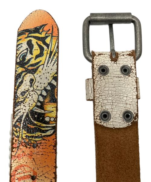 Ed Hardy（エド ハーディー）ED HARDY (エド ハーディー) クラックレザーベルトの古着・服飾アイテム