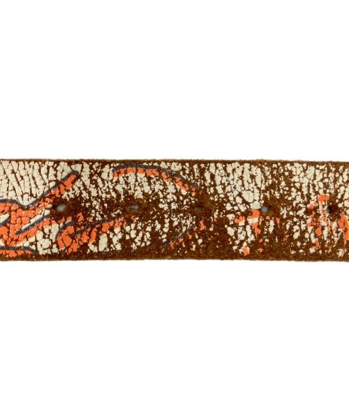 Ed Hardy（エド ハーディー）ED HARDY (エド ハーディー) クラックレザーベルトの古着・服飾アイテム