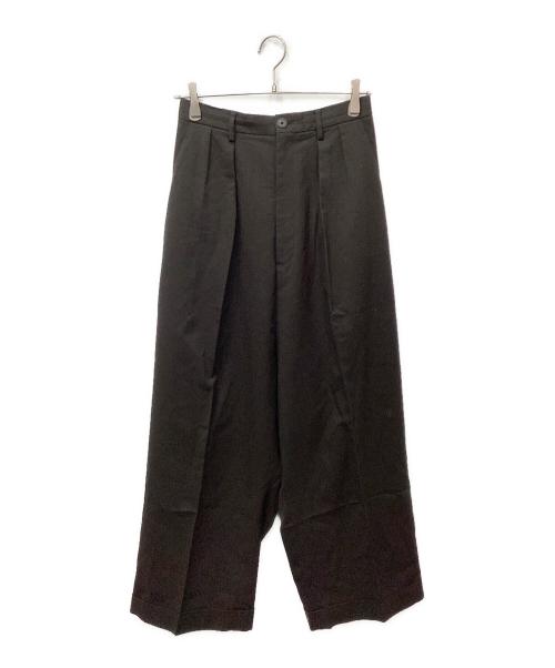 MAISON SPECIAL（メゾンスペシャル）MAISON SPECIAL (メゾンスペシャル) Prime-Wide Forward Drop Two Tucks Pants（プライムワイドフォワードドロップツータックスラックス） グレー サイズ:01の古着・服飾アイテム
