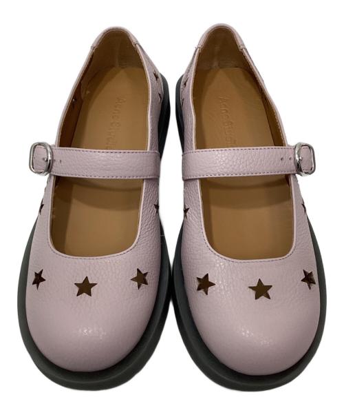 Acne studios（アクネ ストゥディオズ）Acne studios (アクネ ストゥディオズ) Beryjane Mary Jane Leather Flats ライトピンク サイズ:38の古着・服飾アイテム