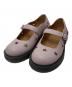 Acne studios（アクネ ストゥディオズ）の古着「Beryjane Mary Jane Leather Flats」｜ライトピンク