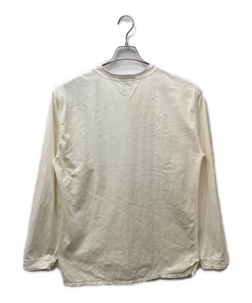 STONE ISLAND（ストーンアイランド）STONE ISLAND (ストーンアイランド) ロゴプリントカットソー アイボリー サイズ:Lの古着・服飾アイテム