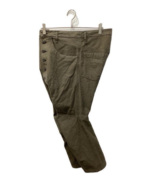 NEMETH（ネメス）NEMETH (ネメス) 立体裁断サルエルデニムパンツ カーキ サイズ:XSの古着・服飾アイテム