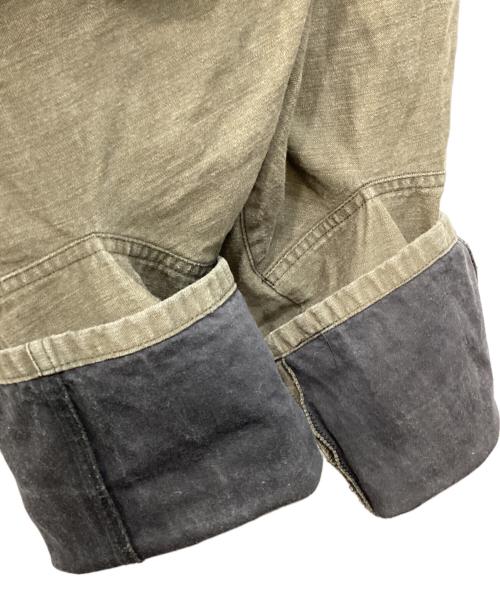 NEMETH（ネメス）NEMETH (ネメス) 立体裁断サルエルデニムパンツ カーキ サイズ:XSの古着・服飾アイテム