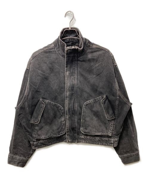 ZARA（ザラ）ZARA (ザラ) フェードデザインブラックデニムジャケット ブラック サイズ:Mの古着・服飾アイテム