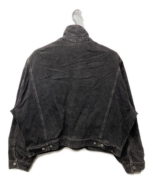 ZARA（ザラ）ZARA (ザラ) フェードデザインブラックデニムジャケット ブラック サイズ:Mの古着・服飾アイテム