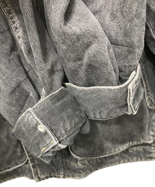 ZARA（ザラ）ZARA (ザラ) フェードデザインブラックデニムジャケット ブラック サイズ:Mの古着・服飾アイテム