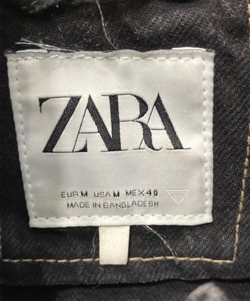 ZARA（ザラ）ZARA (ザラ) フェードデザインブラックデニムジャケット ブラック サイズ:Mの古着・服飾アイテム