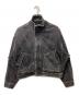 ZARA（ザラ）の古着「フェードデザインブラックデニムジャケット」｜ブラック
