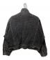 ZARA (ザラ) フェードデザインブラックデニムジャケット ブラック サイズ:M：6000円