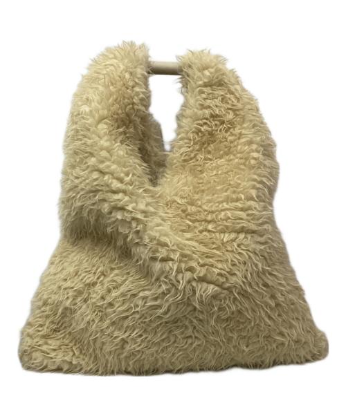 MM6 Maison Margiela（エムエムシックスメゾンマルジェラ）MM6 Maison Margiela (エムエムシックスメゾンマルジェラ) フェイクファージャパニーズトート ベージュの古着・服飾アイテム