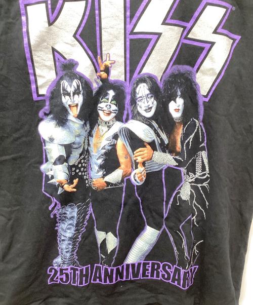 ALL SPORT（オールスポーツ）ALL SPORT (オールスポーツ) kiss 25th anniversary 1974-1999 TEE ブラック サイズ:Lの古着・服飾アイテム