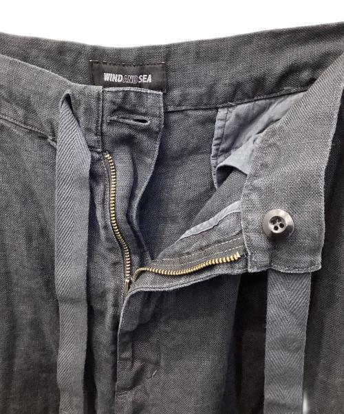 WIND AND SEA（ウィンダンシー）WIND AND SEA (ウィンダンシー) Linen Over Easy Pant/リネンオーバーイージーパンツ ブラック サイズ:Mの古着・服飾アイテム