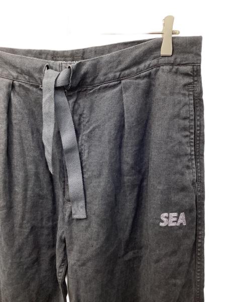 WIND AND SEA（ウィンダンシー）WIND AND SEA (ウィンダンシー) Linen Over Easy Pant/リネンオーバーイージーパンツ ブラック サイズ:Mの古着・服飾アイテム