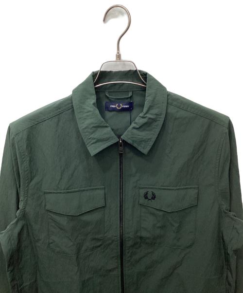 FRED PERRY（フレッドペリー）FRED PERRY (フレッドペリー) Zip Through Overshirt グリーン サイズ:Mの古着・服飾アイテム