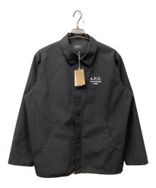 A.P.C.（アーペーセー）の古着「GABARDINE TECHNIQUE BLOUSON/ギャバジンテクニックブルゾン」｜ブラック