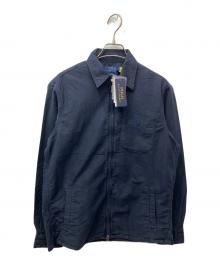 POLO RALPH LAUREN（ポロ・ラルフローレン）の古着「ダブルジップシャツジャケット」｜ネイビー