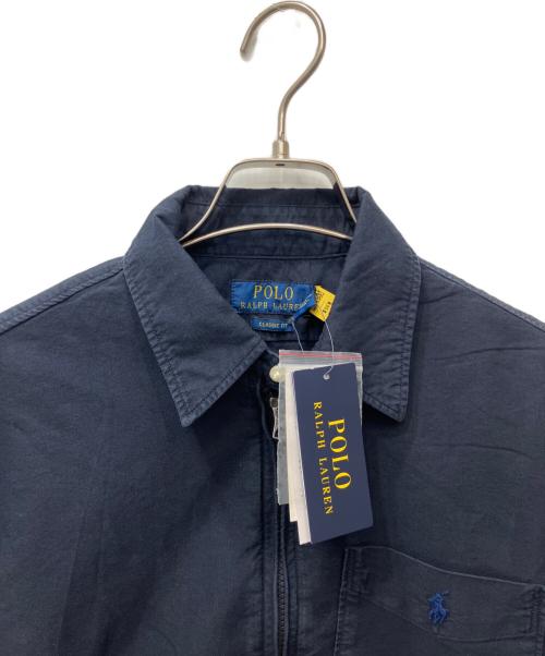 POLO RALPH LAUREN（ポロ・ラルフローレン）POLO RALPH LAUREN (ポロ・ラルフローレン) ダブルジップシャツジャケット ネイビー サイズ:Sの古着・服飾アイテム