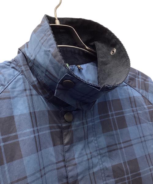 Barbour（バブアー）Barbour (バブアー) transport check cotton casual jacket/トランスポートチェックコットンカジュアルジャケット ブルー サイズ:42 未使用品の古着・服飾アイテム