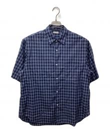 STEVEN ALAN（スティーブンアラン）の古着「C/L/S チェック レギュラーカラー シャツ ALINE LOOSE CASUAL」｜ブルー