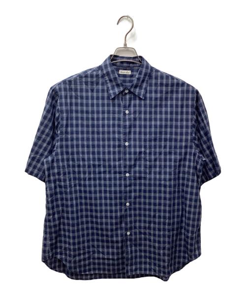 STEVEN ALAN（スティーブンアラン）STEVEN ALAN (スティーブンアラン) C/L/S チェック レギュラーカラー シャツ ALINE LOOSE CASUAL ブルー サイズ:Mの古着・服飾アイテム