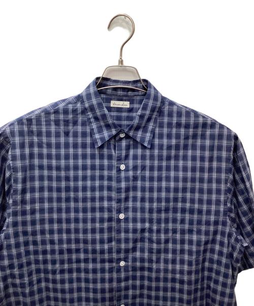STEVEN ALAN（スティーブンアラン）STEVEN ALAN (スティーブンアラン) C/L/S チェック レギュラーカラー シャツ ALINE LOOSE CASUAL ブルー サイズ:Mの古着・服飾アイテム