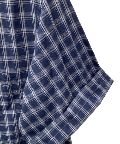 STEVEN ALAN（スティーブンアラン）STEVEN ALAN (スティーブンアラン) C/L/S チェック レギュラーカラー シャツ ALINE LOOSE CASUAL ブルー サイズ:Mの古着・服飾アイテム