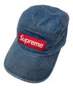 SUPREMEシュプリーム）の古着「22AW WASHED CHINO TWILL CAMP CAP/ウォッシュドチノツイルキャンプキャップ」｜インディゴ