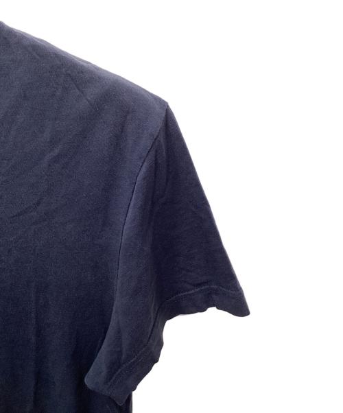 PRADA（プラダ）PRADA (プラダ) バックトライアングルVネックTシャツ ネイビー サイズ:Sの古着・服飾アイテム