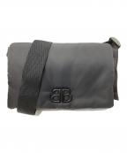 BALENCIAGAバレンシアガ）の古着「MONACO FLAP MES S/モナコフラップメッセンジャーバッグスモール」｜ブラック