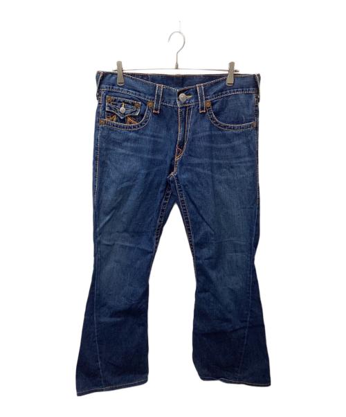 TRUE RELIGION（トゥルー レリジョン）TRUE RELIGION (トゥルー レリジョン) RAINBOW JOEY フレアデニムパンツ（レインボージョーイ） インディゴ サイズ:W34×L33の古着・服飾アイテム