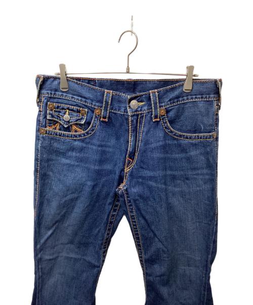 TRUE RELIGION（トゥルー レリジョン）TRUE RELIGION (トゥルー レリジョン) RAINBOW JOEY フレアデニムパンツ（レインボージョーイ） インディゴ サイズ:W34×L33の古着・服飾アイテム