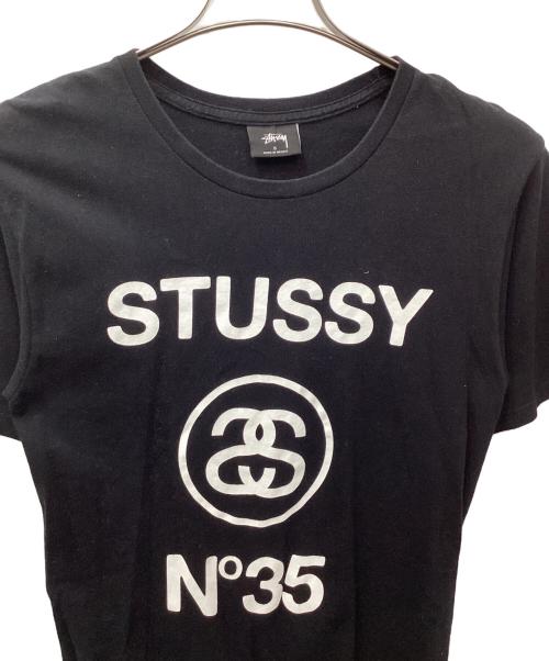 stussy（ステューシー）stussy (ステューシー) FRAGMENT DESIGN (フラグメントデザイン) SF project No.35 tee ブラック サイズ:Sの古着・服飾アイテム