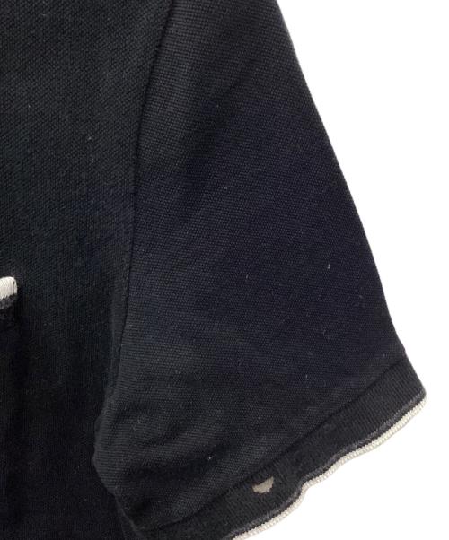 Maison Margiela（メゾンマルジェラ）Maison Margiela (メゾンマルジェラ) ダメージ加工ポロシャツ ブラック サイズ:44の古着・服飾アイテム