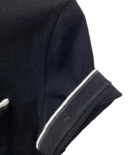 Maison Margiela（メゾンマルジェラ）Maison Margiela (メゾンマルジェラ) ダメージ加工ポロシャツ ブラック サイズ:44の古着・服飾アイテム