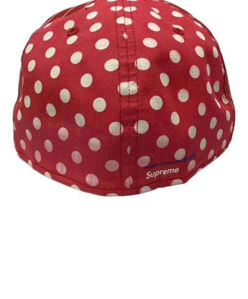 SUPREME（シュプリーム）Supreme (シュプリーム) COMME des GARCONS SHIRT (コムデギャルソンシャツ) New Era (ニューエラ) BOX LOGO cap（ボックスロゴキャップ） レッド サイズ:7 3/8の古着・服飾アイテム