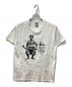 stussyステューシー）の古着「ROUGH AND RUGGED GEART TEE/ラフアンドラギッドグレートTシャツ」｜ホワイト