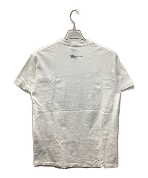stussy（ステューシー）stussy (ステューシー) ROUGH AND RUGGED GEART TEE/ラフアンドラギッドグレートTシャツ ホワイト サイズ:Mの古着・服飾アイテム
