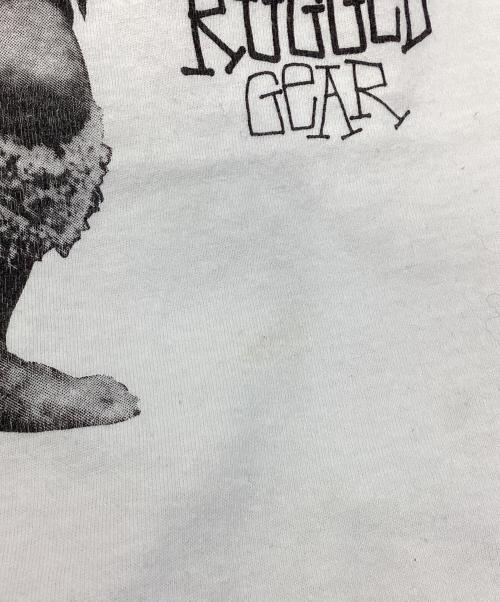 stussy（ステューシー）stussy (ステューシー) ROUGH AND RUGGED GEART TEE/ラフアンドラギッドグレートTシャツ ホワイト サイズ:Mの古着・服飾アイテム