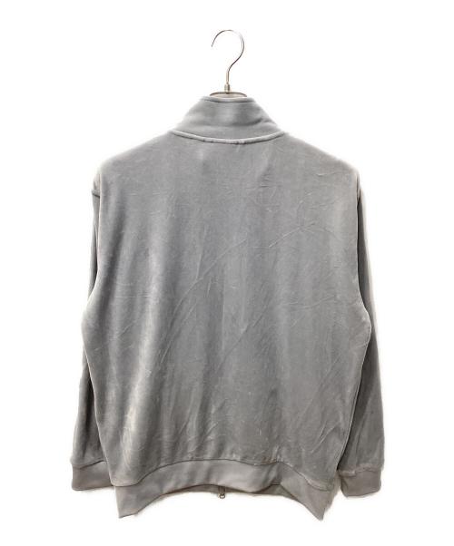 adidas（アディダス）adidas (アディダス) BECKENBAUER VELOUR TRACKTOP LIGHT ONYX　(ベッケンバウアー ベロア トラックトップ ライトオニキス) ライトグレー サイズ:XSの古着・服飾アイテム