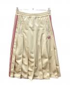 Needlesニードルズ）の古着「WMNS Pleated Track Skirt - Poly Smooth」｜ベージュ