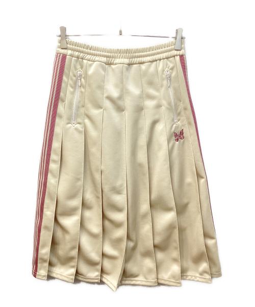 Needles（ニードルズ）Needles (ニードルズ) WMNS Pleated Track Skirt - Poly Smooth ベージュ サイズ:2の古着・服飾アイテム