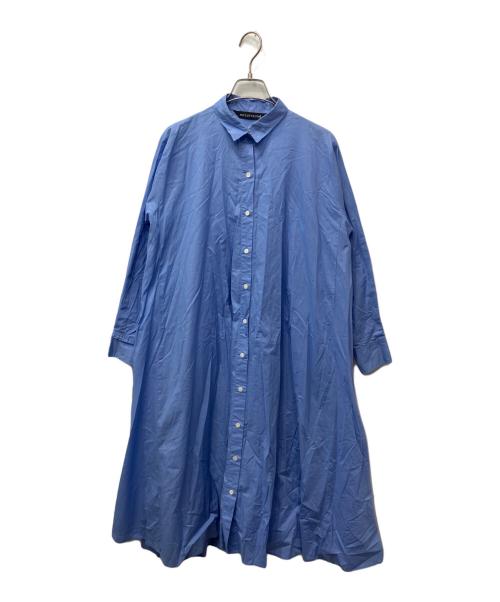 mizuiro-ind（ミズイロインド）mizuiro-ind (ミズイロインド) Aラインフレアシャツワンピース ブルー サイズ:不明の古着・服飾アイテム
