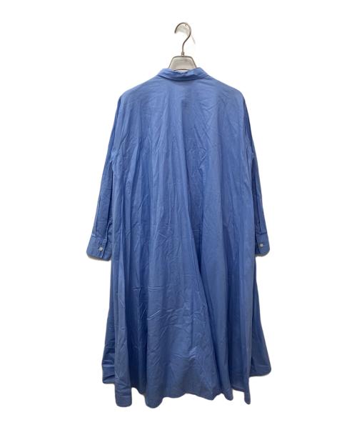 mizuiro-ind（ミズイロインド）mizuiro-ind (ミズイロインド) Aラインフレアシャツワンピース ブルー サイズ:不明の古着・服飾アイテム
