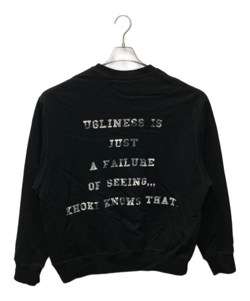 KHOKI（コッキ）KHOKI (コッキ) Multi embodied-design sweatshirt（マルチエンボイデッドスウェットシャツ） ブラック サイズ:3の古着・服飾アイテム
