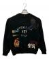 KHOKI（コッキ）の古着「Multi embodied-design sweatshirt（マルチエンボイデッドスウェットシャツ）」｜ブラック