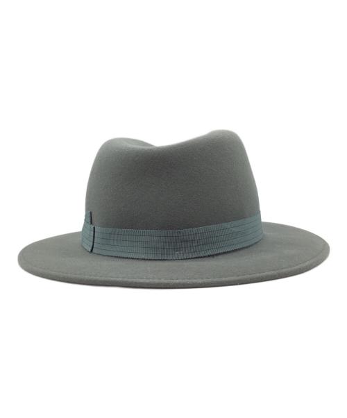 BORSALINO（ボルサリーノ）BORSALINO (ボルサリーノ) ウールカシミヤハット グレー サイズ:60の古着・服飾アイテム