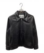 SCHOTT BROS.ショット）の古着「BEAUTY&YOUTH別注 レザートラッカーブルゾン」｜ブラック