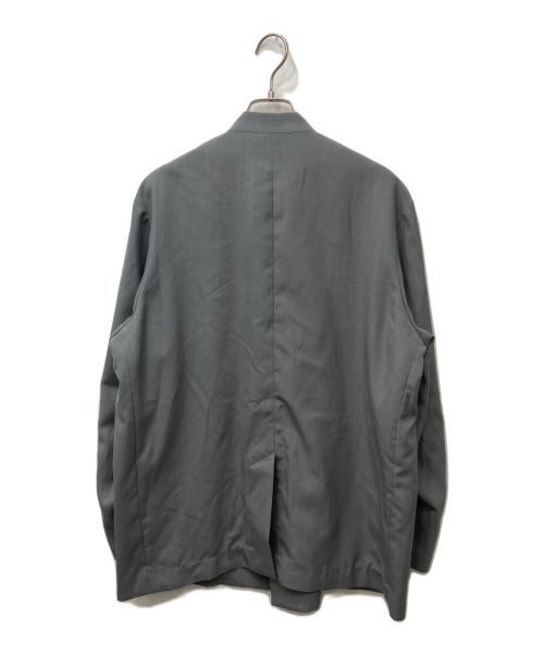 YOKE（ヨーク）YOKE (ヨーク) COVERED COLLARLESS JACKE ライトグレー サイズ:2の古着・服飾アイテム