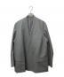 YOKE（ヨーク）の古着「COVERED COLLARLESS JACKE」｜ライトグレー